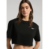 Everlast Ever Classics Wmn Comfort Crop T-Shirt, M, TW0031167, Siyah, Kadın