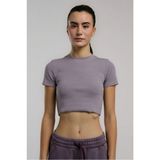 Everlast Ever Relaxed Rib Mürdüm Kadın Crop Tişört - XS - Renkli