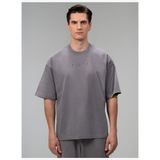 Everlast Giant Logo Oversize Koyu Gri Erkek Tişört