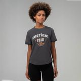Everlast Graphic Boxing Collection Comfort Fit Füme Kadın Tişört - Gri