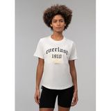 EVERLAST Graphic Boxing Comfort Bisiklet Yaka T-Shirt, M, 5003353887, Beyaz, Kadın