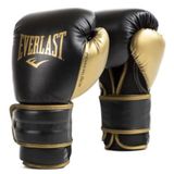 Everlast Powerlock2 Boks Eldiveni Siyah/Altın 396 g - Gelişmiş Performans ve Stil. Boks için İdeal Antrenman Eldiveni