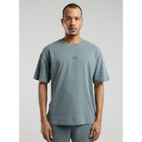 Everlast TM0002 341-Ever Relaxed Oversize Gri Bisiklet Yaka Erkek T-Shirt