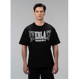 EVERLAST Tm0172 167-Iconic Rest Oversize Bisiklet Yaka Normal Fit Düz T-Shirt, M, 5003353876, Siyah, Erkek