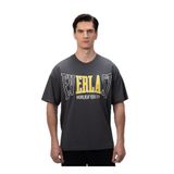 EVERLAST Tm0172 415-Iconic Rest Oversize Bisiklet Yaka Normal Fit Düz T-Shirt, L, 5003353877, Gri, Erkek