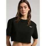 Everlast TW0031 167-Ever Classics Wmn Comfrt Siyah Crop Düz Kadın T-Shirt