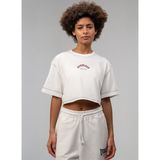 Everlast TW0116 112-Everlast Graphic Comfort Beyaz Bisiklet Yaka Kadın T-Shirt