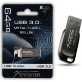 Everon 64gb USB 3.0 Metal Flash Bellek Yüksek Hızlı USB Bellek - 64 GB - Gri Metal