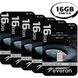 Everon Metal USB Mini Flash Bellek 16GB 10'lu Paket - 10 ADET 16GB