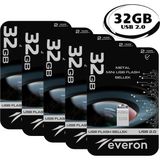 Everon Metal USB Mini Flash Bellek 32GB 100'lü Paket - 100 ADET 32GB