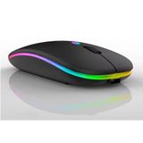 Everpad Vortex V10 10.4" Tablet İçin RGB LED Işıklı Bluetooth+2.4Ghz Kablosuz Şarjlı Mouse Siyah
