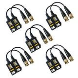 EVERSECU 5 çift 5 MP pasif HD BNC video balun alıcı-verici verici verici AHD/TVI/CVI/CVBS kablo konektörleri, 720P/960P/1080P/3MP/5MP CCTV güvenlik kameraları için