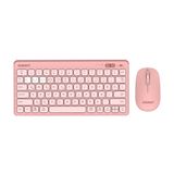 Everst Lumi KM-BT903 Pembe 3 IN 1 3 BT 2.4 1600 DPI Kablosuz Klavye Mouse Set
