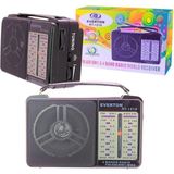 Everton RT-1218 Taşınabilir Dünya Radyosu - Fm/am/sw1-2 4 Band Pilli ve Elektrikli El Radyosu