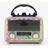Everton RT-301.m Bluetooth-USB-SD-FM Şarjlı,Solarlı,Ledli, Nostaljik Radyo El Fenerli Radyo