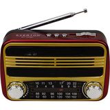 Everton Rt-310bt Bluetooth Fm-Usb-Tf Card- Şarjlı Nostaljik Radyo - Kahverengi