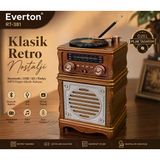 Everton Rt-381 Özel Plak Tasarım Klasik Retro Nostalji Bluetooth/Usb/Sd/ Radyo Mp3 Player Müzik Kutusu