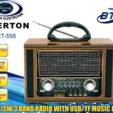 Everton RT-556 Bluetooth Fm-Usb-Tf-Aux Şarjlı Nostaljik Radyo