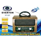 Everton RT-557 Bluetooth Fm-Usb-Tf-Aux Şarjlı Nostaljik Radyo (Kdo)