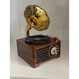 Everton Rt-603 Özel Plak Ve Gramafon Tasarım Klasik Retro Nostalji Bluetooth/Usb/Sd/ Radyo Mp3 Player Müzik Kutusu