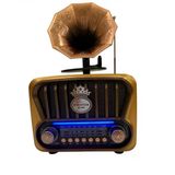 Everton Rt-605 Gramafon Tasarımlı Ve Görünümlü , Nostalji Bluetooth/Usb/Sd/ Radyo Mp3 Player Müzik Kutusu