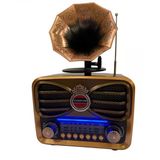 Everton Rt-607 Gramafon Tasarımlı Ve Görünümlü , Nostalji Bluetooth/Usb/Sd/ Radyo Mp3 Player Müzik Kutusu
