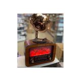 Everton RT-651 Gramofon Tasarımlı Şömine Efektli Nostaljik Bluetooth Hoparlör Fm/am/sw 3 Bant Şarjlı Retro Radyo