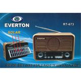 Everton RT-673 Bluetooth Fm-Usb-Tf-Aux Şarjlı Solar Nostaljik Radyo