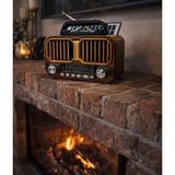 Everton RT-679 Solar Güneş Panelli Nostaljik Bluetooth Hoparlör Fm/am/sw 3 Bant Tws Şarjlı Retro Radyo