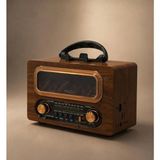Everton RT-731 Şömine Görselli Nostaljik Bluetooth Hoparlör Fm/am/sw 3 Bant Şarjlı Retro Radyo USB Tf