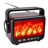 Everton RT-734 Şömine Görünümlü Fenerli / Solar Güneş Enerjili / Nostalji Bluetooth/USB/Sd/ Radyo Mp3 Player Müzik Kutusu