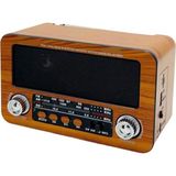 Everton RT-739 Solar Güneş Panelli Nostaljik Bluetooth Hoparlör Fm/am/sw 3 Bant Tws Şarjlı Retro Radyo