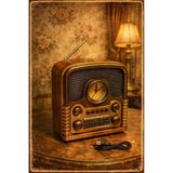 Everton Rt-743 / Klasik Retro , Nostalji Bluetooth/Usb/Sd/ Radyo Mp3 Player Müzik Kutusu