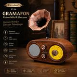 Everton Rt-746 Şık Tasarımlı Gramafon Görünümlü Klasik Retro Nostalji Bluetooth/Usb/Sd/ Radyo Mp3 Player Müzik Kutusu