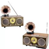 Everton Rt-748 Şık Tasarımlı Gramafon Görünümlü Klasik Retro Nostalji Bluetooth/Usb/Sd/ Radyo Mp3 Player Müzik Kutusu