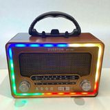 Everton RT-763 Solar Şarjlı Radyo Nostalji Fenerli Rgb Işıklı