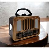 Everton RT-771 Solar Güneş Panelli Nostaljik Radyo Bluetooth Hoparlör Fm/am/sw USB Tf Işıklı