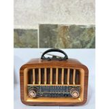 Everton RT-775 Büyük Boy Nostajık Bluetooth Radyo Müzik Çalar - Ahşap - Ceviz