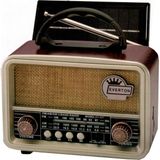 Everton RT-827 Şarjlı Nostaljik Radyo Bluetooth-USB-SD-FM Solar Güneş Panelli Ekranlı