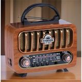 Everton RT-848 Güneş Enerjili Panelli Bluetooth Fm-Usb-Tf Card-Aux Nostaljik Radyo