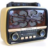 Everton Rt-880 Bluetooth Fm-Usb-Tf-Aux Şarjlı Nostaljik Radyo - Kahverengi
