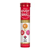 EVERWELL 3'lü Güç – C&D Vitaminleri + Çinko - Efervesan Tablet - 67.5 gram - 9 Adet (135 Tablet)
