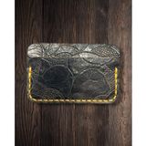 Everyday Carry Minimalist El Yapımı Bitkisel Tabaklanmış Pueblo Deri Kartlık Cüzdan (Gül Kahve)