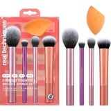 Everyday Essentials Makyaj Fırçası, Yüz Için Komple Set (Yüz Süngeri, Yüz, Ruj, Ayarlama ve Delüks Göz Farı Fırçası)