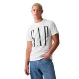 Everyday Soft Gap Logo Erkek T-Shirt Beyaz