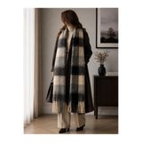 EveryScarf Dama Desenli Yumuşak dokulu Kışlık Şal