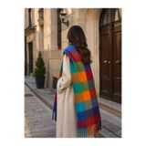 EveryScarf Renkli Damalı Yumuşak Dokuşu Kışlıl Şal