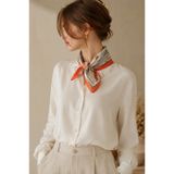 EveryScarf Royal Chain Turuncu Dijital Desenli Fular