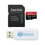 Everything But Stromboli Sandisk Extreme Pro Hafıza Kartı (512 Gb, Djı Air 2s, Air 2, Mini, Mini 2, Mavic 2 Drone (SDSQXCD-512G-GN6MA), 1 Everything But Stromboli Microsdxc ve
