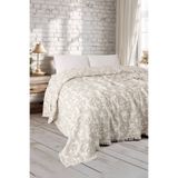 EVFENDİ Damask Yeşil 5 Katlı Dolgulu Jakarlı Müslin Yorgan Çift Kişilik 220x240 cm %100 Pamuk Yatak Örtüsü